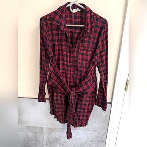 Chrysanthemum L Plaid Dress